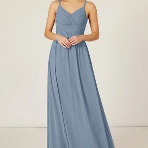Azazie Dusty Blue Blake Bridesmaid Dress - Custom Size 2-4